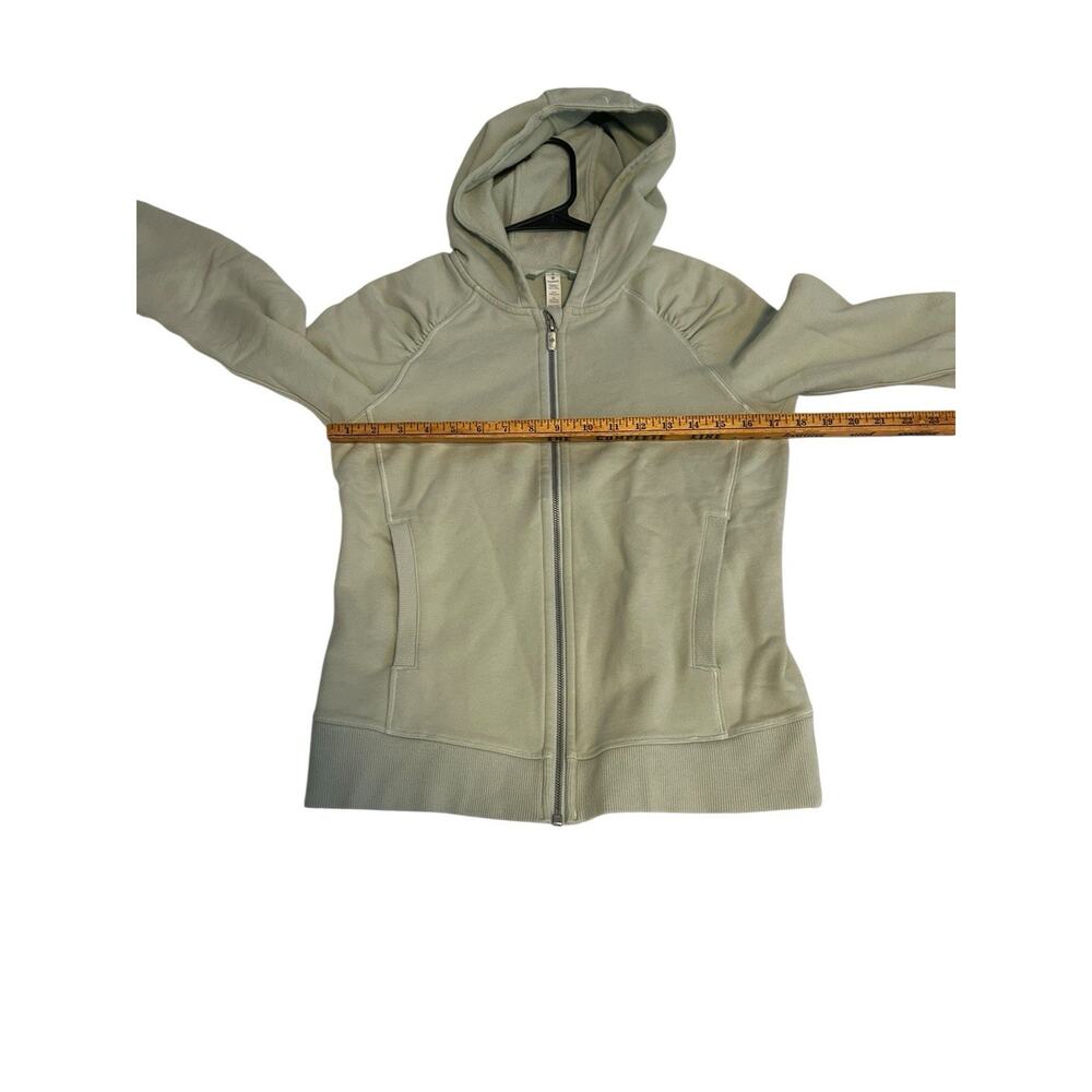 Lululemon Hoodie Womens 6 Mint Scuba Light Cotton Fleece Sweatshirt Heathered - Picture 2 of 12